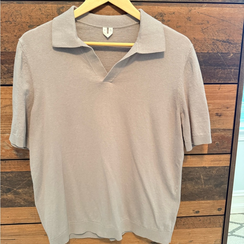 Arket Beige Men's Polo Shirt